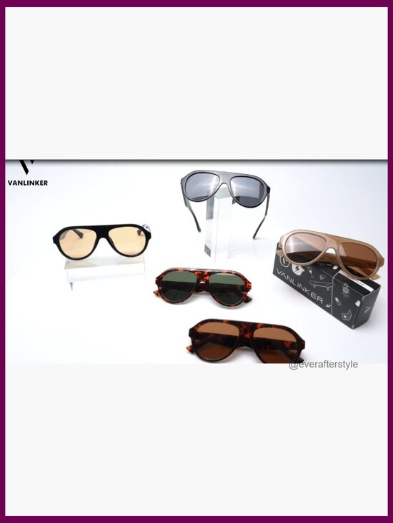 Retro Aviator Polarized Sunglasses Plastic Frame Trendy Vintage Style main image 5